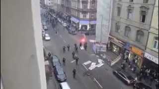 Frankfurt Cup: Ultras vs. Polizei / Münchener Straße Frankfurt