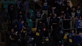 Grasshoppers Zürich Fans vs. police 10.01.2015